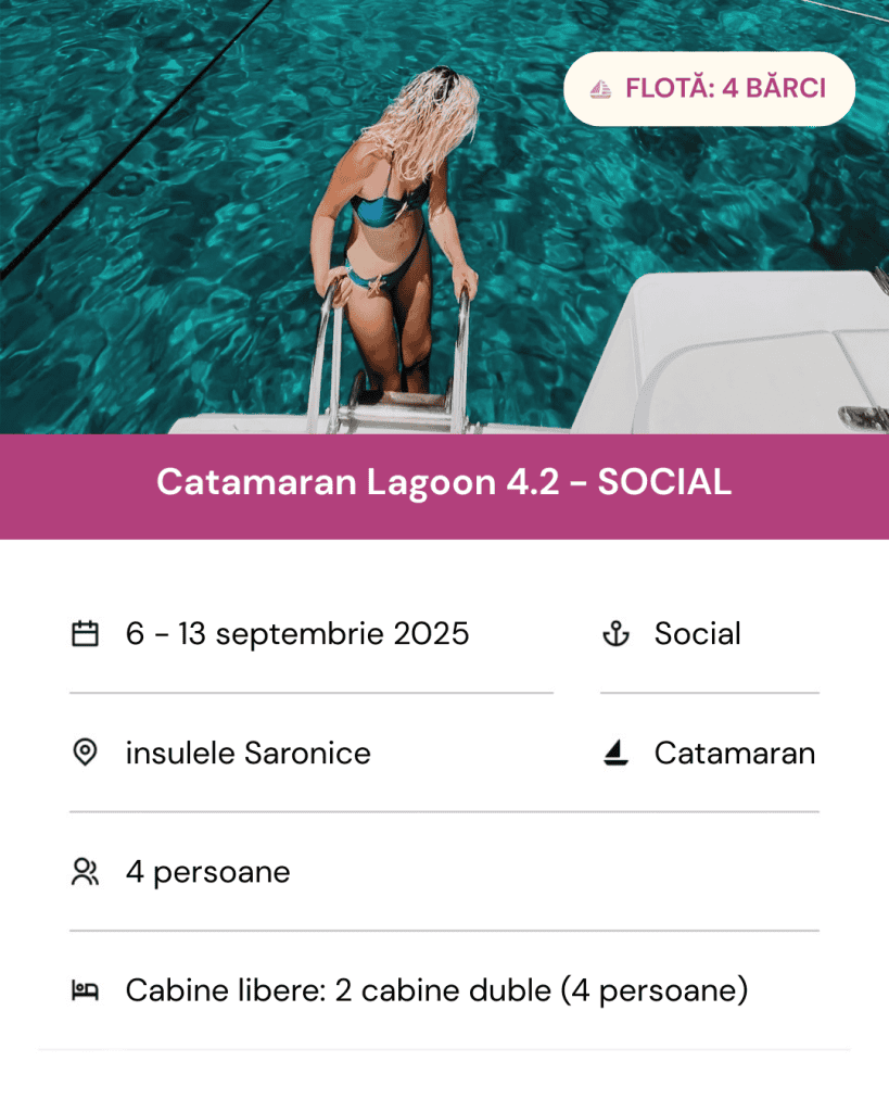 Disponibilitate barci sept 1