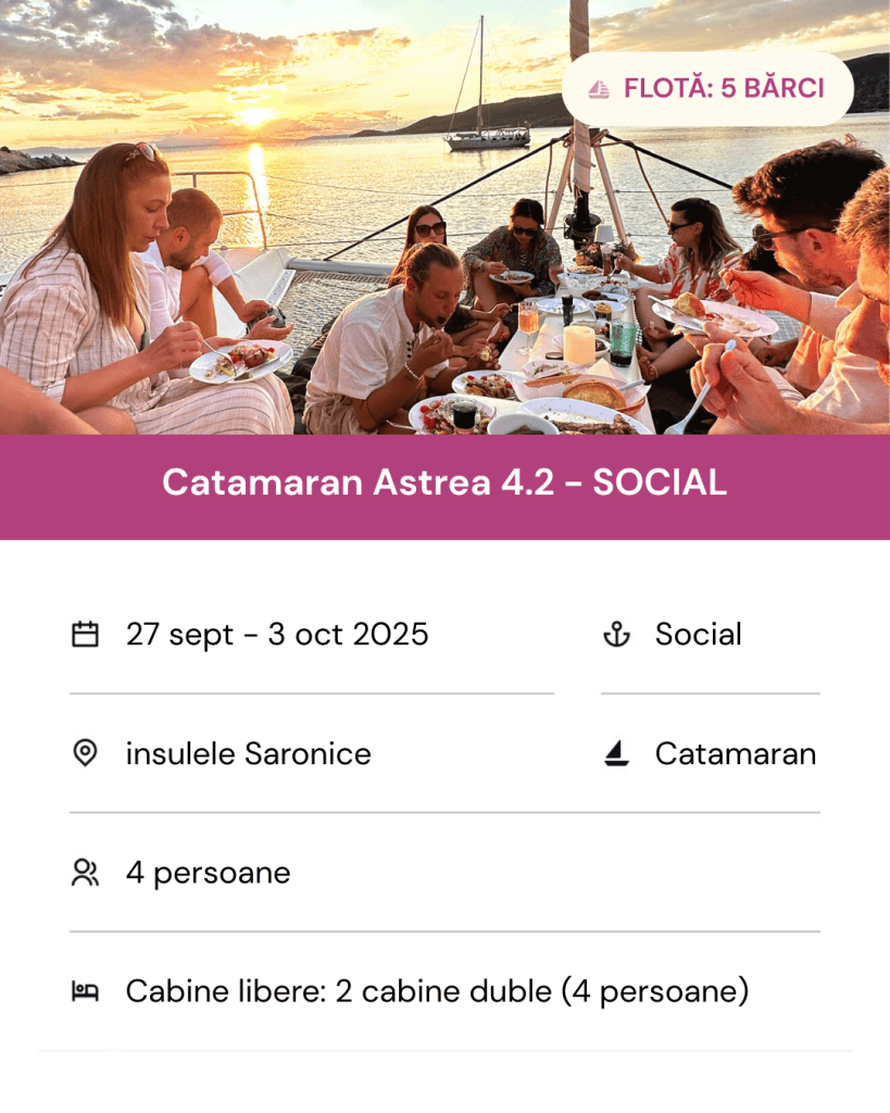 Disponibilitate barci sept 5